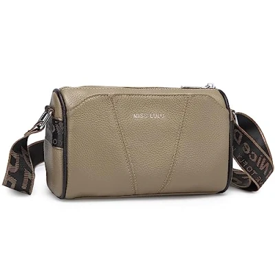 Immagine di Miss Lulu Borsa Donna Pelle Vera Borsetta tracolla Piccola Con larga regolabile