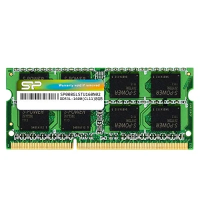Immagine di Silicon Power Modulo di memoria per laptop DDR3 da 8 GB, 1600 MHz (PC3 12800) CL11 a 204 pin 1,35 V SODIMM, bassa tensione e risparmio energetico