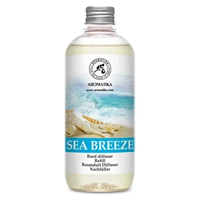 Immagine di Ricarica Diffusore Brezza Marina 500 ml Refill reed diffuser Sea breeze Fragranza Intensa e Duratura Aromaterapia per Casa Fresca di Aromi