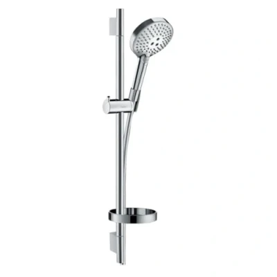 Immagine di hansgrohe Raindance Select S Set doccia 120 3 getti PowderRain con asta 65 cm, cromo, 27654000