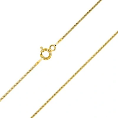 Immagine di PLANETYS Catenina Argento Sterling 925 Placcato Oro 18K Modello Serpente Larghezza 1 mm Lunghezza: 60 cm