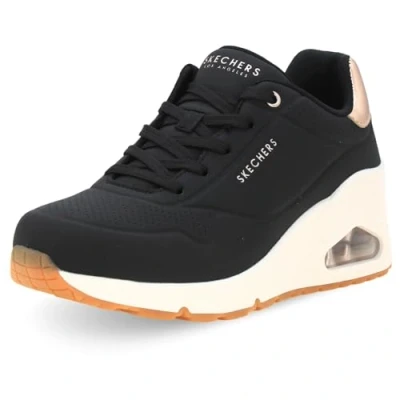 Immagine di Skechers UNO Wedge Hi Steps 177520BLK, Sneakers, Nero, 36 EU