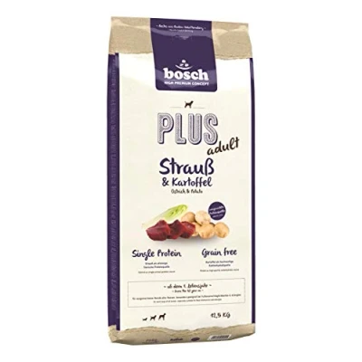 Immagine di bosch HPC PLUS Struzzo &amp; Patata Cibo per cani adulti di tutte le razze Monoproteico Senza cereali 1 x 12500 g
