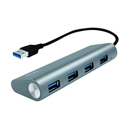 Immagine di LogiLink UA0307 4 Porte Hub USB 3.0 Alluminio