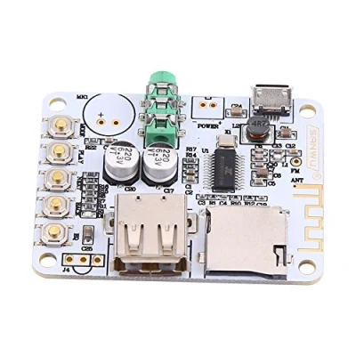 Immagine di Scheda Amplificatore Stereo Ricevitore Wireless Bluetooth con Decoder MP3 USB FM WMA WAV FLAC Player(#2 Solo Scheda)