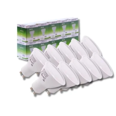 Immagine di JANDEI Lampadina Led 7W GU10, Luce Bianca Neutra 4200K, 650 Lumen, non dimmerabile Confezione da 10 unità (equivalente 56W alogena)