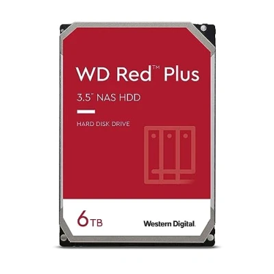 Immagine di Western Digital WD Red 6 TB NAS hard disk interno 3.5&quot;, 5400 RPM Class, SATA Gb/s, CMR, 64 MB Cache, WD60EFAX