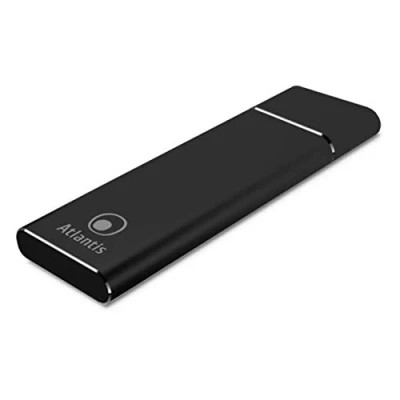 Immagine di ATLANTIS DiskMaster M2 NVME, Box esterno per SSD M2.NVME. Type_C USB 3.1, di tipo M.2/NVME PCI Express dimens.: 22x30, 22x42, 22x60, 22x80. Alluminio satinato NERO.