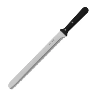 Immagine di Zenker Coltello Professionale XLong da Pasticceria 43 cm, in Acciaio Inossidabile, Lama 30 cm con bordo dentellato (colore: argento/nero), quantità: 1 pezzo