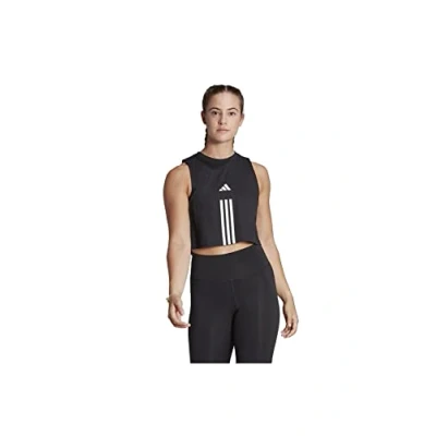 Immagine di adidas Performance Train Essentials 3STRIPES CROP Top Black white, Donna, Taglia: XL, white