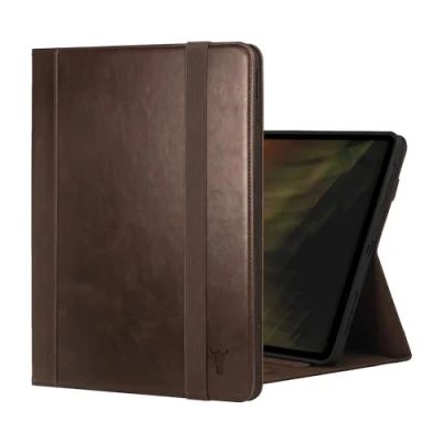 Immagine di TORRO Custodia Compatibile con iPad Pro 13&quot; (2024) in Pelle Premium per M4 2024 Funzione Stand, Connettività Apple Pencil e Wake/Sleep (Marrone Scuro)