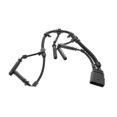 Immagine di VEMO V10 83 0118 Kit riparazione, Fascio cavi Lato candelette preriscaldamento con base per spina femmina cavo