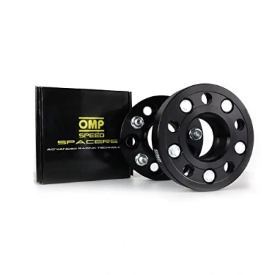 Immagine di OMP SPEED Set distanziali doppio centraggio/doppio fissaggio 20 mm 5 x 114,3 CB, altezza: 66,1 CB. Lunghezza: 66,1, OD: 150 M12 1,5, colore nero