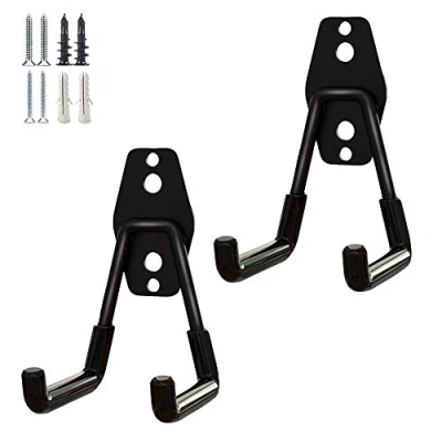 Immagine di PYBTOOL ganci per garage robusti, garage, organizer attrezzi da giardino, in acciaio (2 pezzi, piccoli a U)