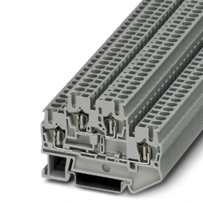 Immagine di Phoenix Contact STTB 2,5 3031270 Morsetto passante componibile Numero Poli (num): 4 0.08 mm² 2.5 Grigio 50 pz.