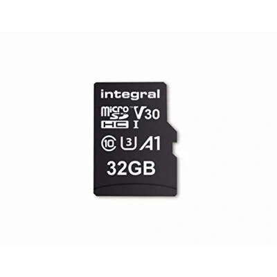Immagine di Integral Memory, scheda di memoria microSDxC da 32 GB, ad alta velocità fino a 100 MB/s in lettura, 30 scrittura, V30 UHS I U3 + adattatore SD