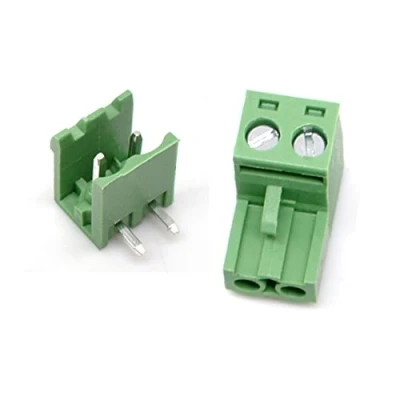 Immagine di Oiyagai 20 Set Morsettiera PCB Angolo Retto 2 Pin Passo 5,08mm Maschio Femmina a Vite