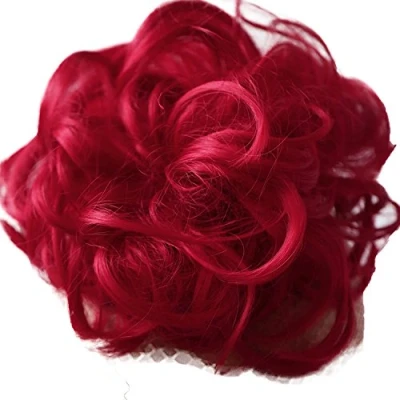Immagine di CAISHA Elastico Per Capelli XXL Ispessimento Dei Voluminoso Resistente Al Calore Rosso G28E