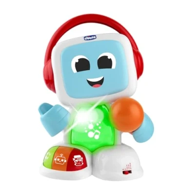 Immagine di Chicco Robit Canta con Me, Gioco Musicale Elettronico Microfono, 3 Modaità di Gioco, generi musicali, microfono reale, Karaoke, 6 Anni,