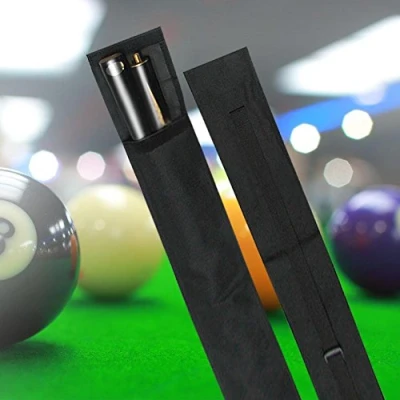 Immagine di Tbest Funda Taco Billar,Pool Cue Bag Nylon Pool Stecca da Biliardo Stick Storage Carrying Case 1/2 3/4 Nero(3/4)