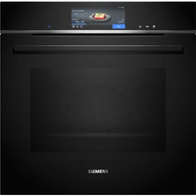 Immagine di Siemens HS758G3B1 iQ700 Smart forno a vapore da incasso, larghezza 59,4 cm, humidClean Plus, per una pulizia rapida, assistente con controllo vocale, cookControl Pro, TFT Full Touch Display
