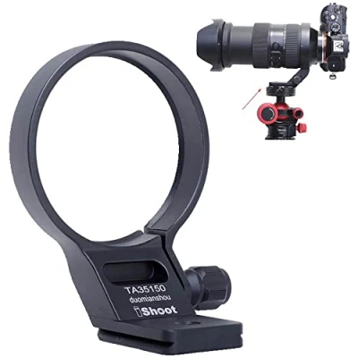 Immagine di iShoot Anello di montaggio per treppiede Collare obiettivo compatibile con Tamron 35 150mm f/2 2.8 III VXD A058 E Mount, Porta Staffa Supporto Lenti è Arca Piastra a Sgancio Rapido Camera