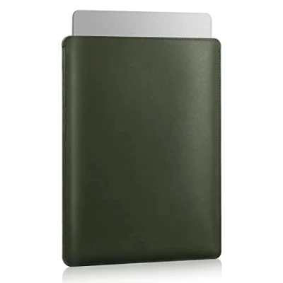 Immagine di MoKo Custodia Protettiva Compatibile con 13/13.6 MacBook Air M2/M1 2022 2018, Galaxy Tab S8+ 12.4&quot;, PRO M1 13.3 2020, Borsa per Laptop, Proteggi Verde Notte