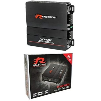 Immagine di RENEGADE 1 amplificatore RXA550 RXA 550 2 canali stereo classe ab x 135 watt rms max con bass boost auto car, pezzo