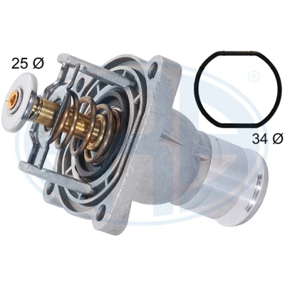 Immagine di ERA 350587A Termostato motore 92 con guarnizione Metallo alloggiamento OPEL: Zafira B, Corsa D Hatchback, E Hatchback