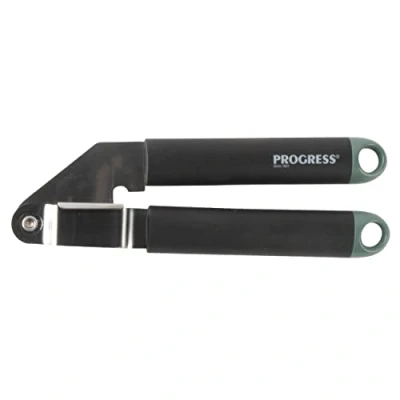 Immagine di Progress BW09575GEU7 Shimmer pressa all&#039;aglio in acciaio inossidabile resistente, a pressione, impugnatura morbida con anello verde, facile da pulire, Manico Antiscivolo, tritacarne lo zenzero