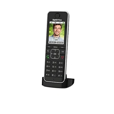 Immagine di AVM FRITZ!FON C6 Black Edition Telefono cordless VoIP Segreteria telefonica, per bambini (babyphone), Vivavoce, Codice PIN Display LC Nero