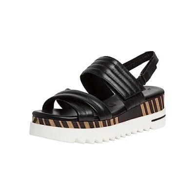 Immagine di MARCO TOZZI Damen 2 28730 20, Sandali con Zeppa Donna, Nero, 36 EU