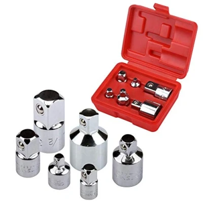 Immagine di Set di adattatori per prese a impatto 6 riduttori convertitori bussola da 1/4&quot;, 3/8&quot;, 1/2&quot;, 3/4&quot;..