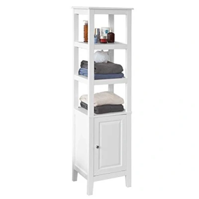 Immagine di SoBuy Mobiletto da bagno di alta, Mobile a colonna bagno, bianco,FRG205 W,IT