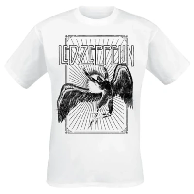 Immagine di Led Zeppelin Icarus Burst Uomo T Shirt Bianco XXL 100% Cotone Regular