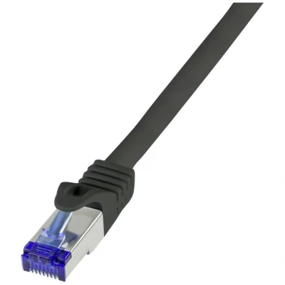 Immagine di LogiLink C6A053S RJ45 CAT 6A S/FTP 2.00 m Nero 1 pz.