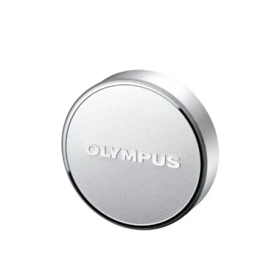 Immagine di Olympus LC 48B Tappo Copriobiettivo in Metallo per Obiettivo M.Zuiko Digital 17 mm 1:1.8, Argento