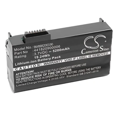 Immagine di vhbw batteria sostituisce Nautiz 441820900006 per computer portatile scanner (5200mAh, 3,7V, Li Ion)