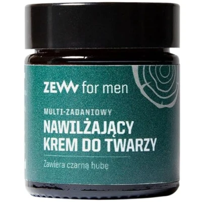 Immagine di Zew For Men crema viso idratante multi tasking con mozzo nero, 30ml
