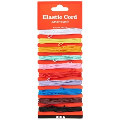 Immagine di Creativ 100263 Cavo elasticizzato, colore assortimento, spessore 1,2 mm