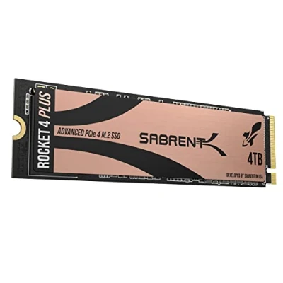 Immagine di Sabrent SSD 4TB, interno, NVMe PCIe M.2 2280, Disco a stato solido ad alte prestazioni, Gen 4, Lettura fino 7000 (MB/s), Rocket 4 Plus (SB RKT4P 4TB)