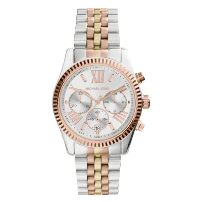Immagine di Michael Kors Lexington Cronografo silvercoloured/goldcoloured/rosegoldcoloured, Donna, Taglia: One Size