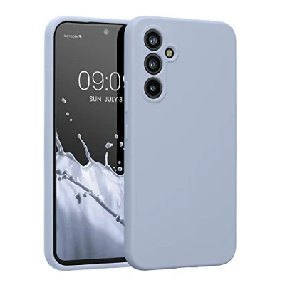 Immagine di kwmobile Custodia Compatibile con Samsung Galaxy A54 5G Cover Back Case per Smartphone in Silicone TPU Protezione Gommata blu chiaro matt