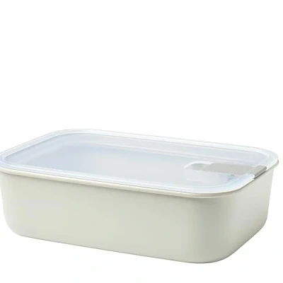 Immagine di Mepal Contenitore per alimenti EasyClip Barattolo con coperchio e chiusura a scatto Adatto microonde, forno vapore, frigorifero congelatore 1500 ml Nordic white