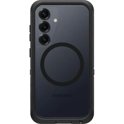 Immagine di OtterBox Defender XT Clear mit Magnets (Samsung Galaxy S25), Cover smartphone, Nero, Trasparente