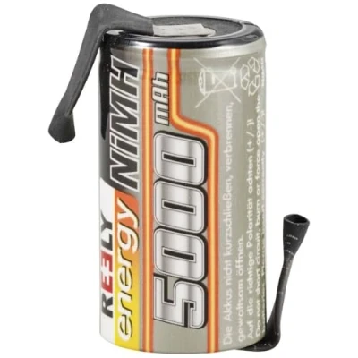 Immagine di Reely Batteria ricaricabile a cella singola NiMH Sub C 1.2 V 5000 mAh con linguette saldare