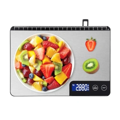 Immagine di SinLaw 15kg Bilancia da Cucina Digitale, Alimentare Elettronica Multifunzione, con Display LCD Retroilluminato, Funzione Tare, Graduazione Precisa 1g/0.1