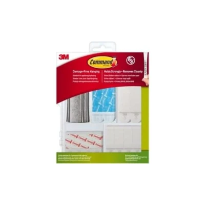 Immagine di Command Kit di fissaggio assortiti, per appendere cornici, poster e oggetti luminosi, senza danni, bianco