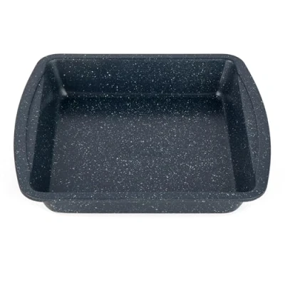 Immagine di Russell Hobbs RH00997EU Nightfall Stone Piatto quadrato, 26 cm, marmo blu, 100% PFOA Free, perfetto per Brownies, Verdure mediterranee e flapjacks