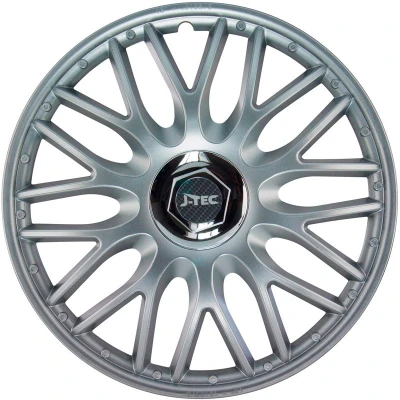 Immagine di J Tec J16586 Set Di 4 Copricerchi Orden R 16 Pollici Argento + Anello Cromato, Chrome